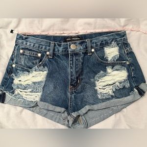 Pixie+Diamond Jean Shorts (Small / Size 26)